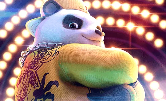 Capa do slot Hip Hop Panda, PG Soft tema panda dançante / fusão hip-hop chinesa