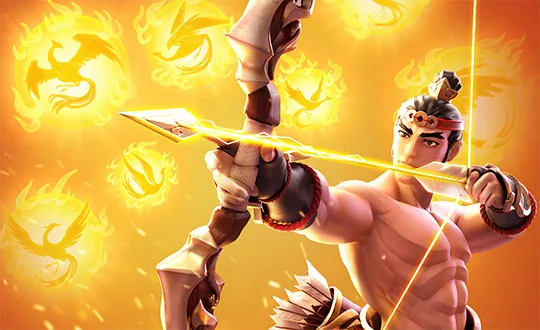 Capa do slot Legend of Hou Yi, PG Soft tema hou yi, o arqueiro que abateu nove sóis