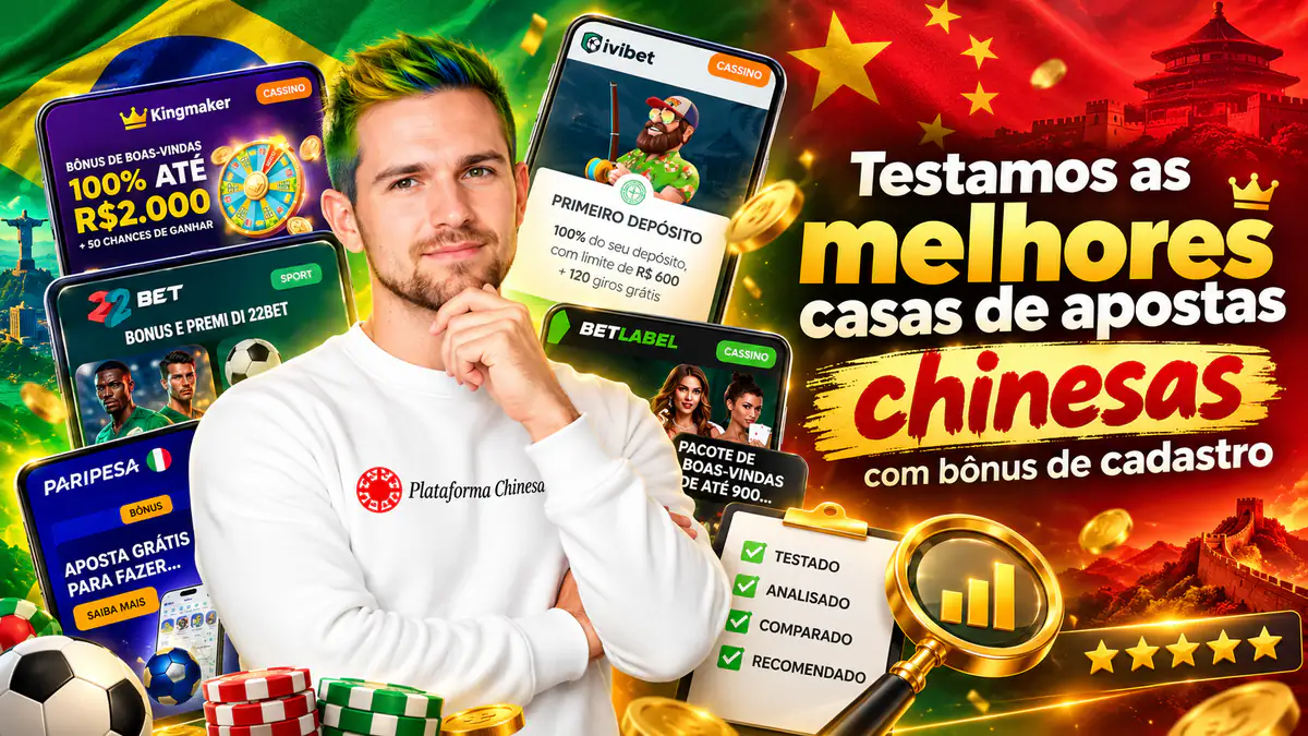 Tomáš Baláž analisa as promoções de Kingmaker, IviBet, 22Bet, BetLabel e PariPesa com lupa e checklist: testamos as casas de apostas chinesas com bônus de cadastro